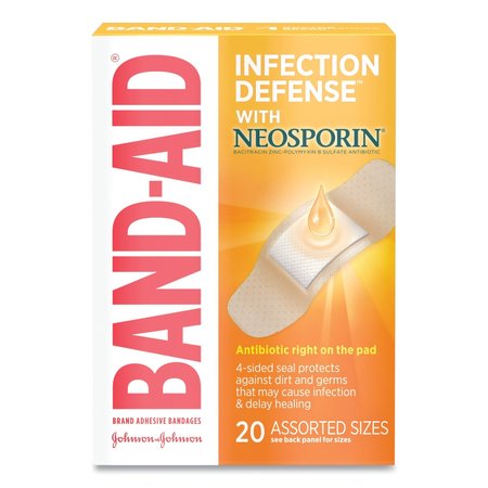 BAND-AID Antibiotic Adhesive Bandages, Assorted Sizes, PK20 5570
